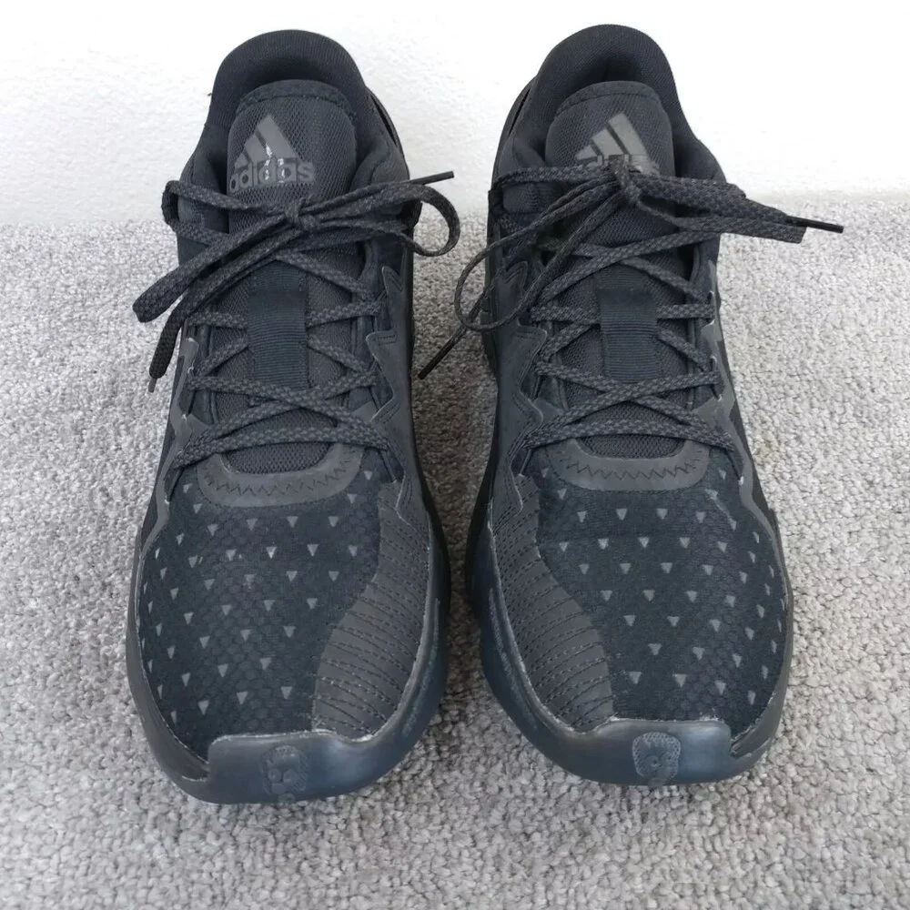 Adidas D.O.N. Issue #2 Pharrell Williams Mens 12 Shoes Lace Up Triple Black